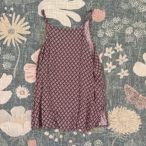 Old Navy Burgundy Patterned Pencil Skirt